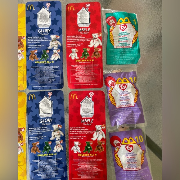 TY Beanie babies Mcdonalds International Bears Extremely RARE - Picture 8 of 13